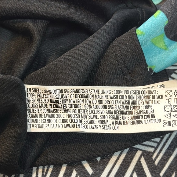 Forever 21 | Boho Strapless Maxi Dress in Orange Black Blue Size 1X - Picture 11 of 14